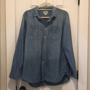 J Crew Cotton/linen chambray shirt